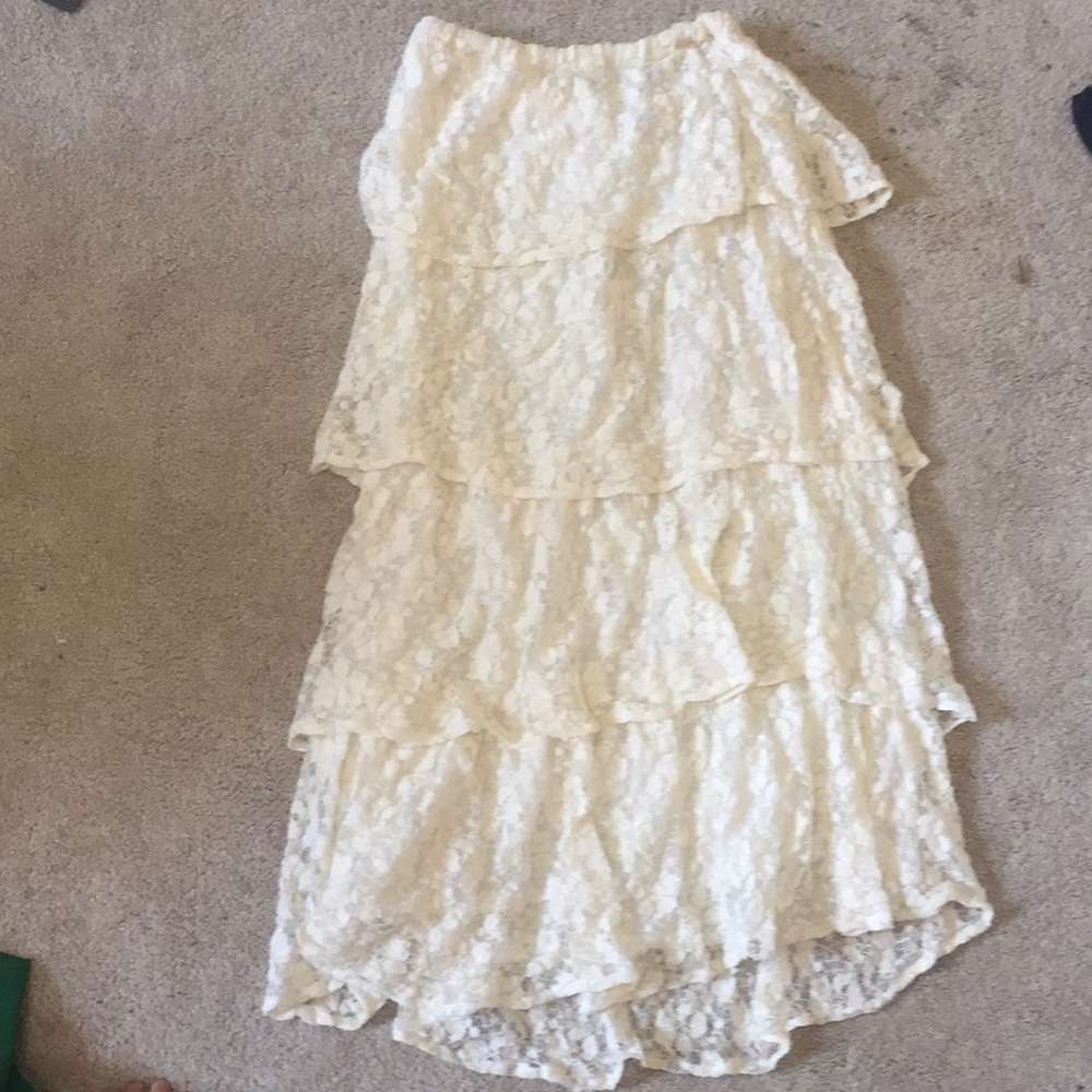 Lace maxi skirt